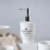 White Curlicues Bath Set