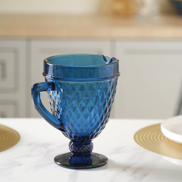 Blue Fancy Juice Jug - Water Jug, glass jug, juice jug | Jug for Dining table & Home decor
