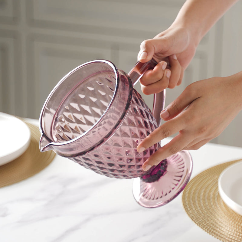 Diamond Juice Pot - Water Jug, glass jug, juice jug | Jug for Dining table & Home decor