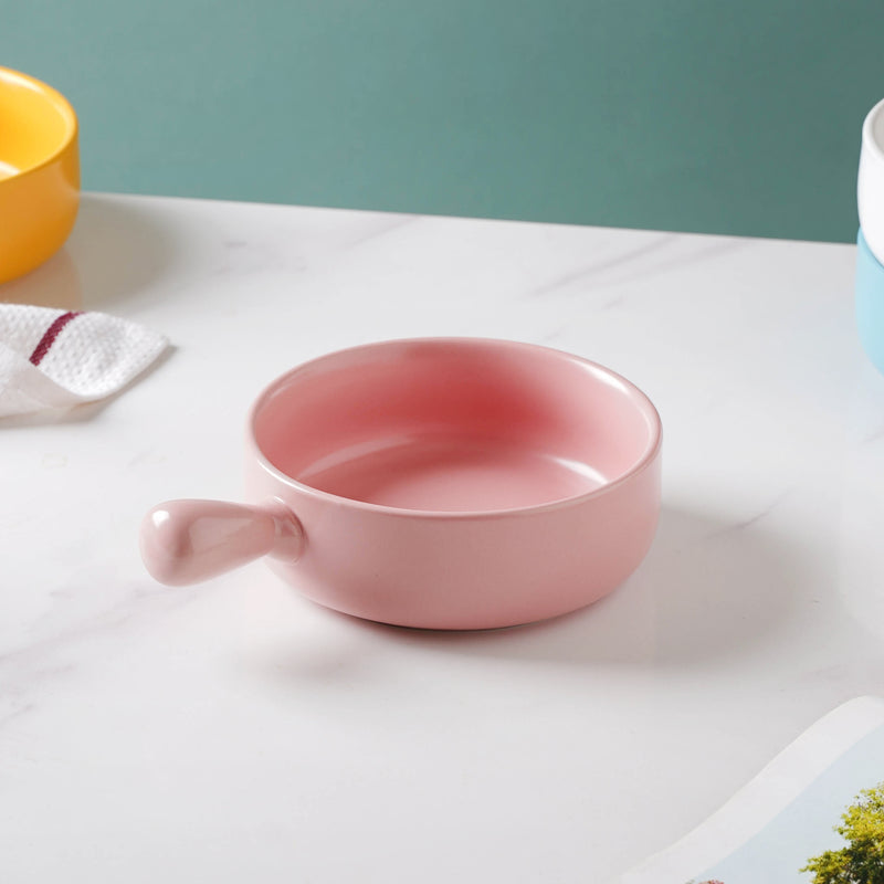 Candyfloss Baking Pan With Handle - Ceramic bowl, salad bowls, snack bowls | Bowls for dining table & home decor