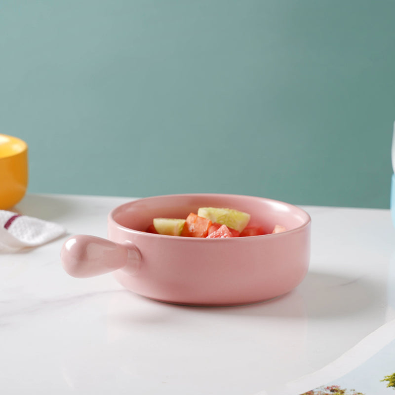 Candyfloss Baking Pan With Handle - Ceramic bowl, salad bowls, snack bowls | Bowls for dining table & home decor