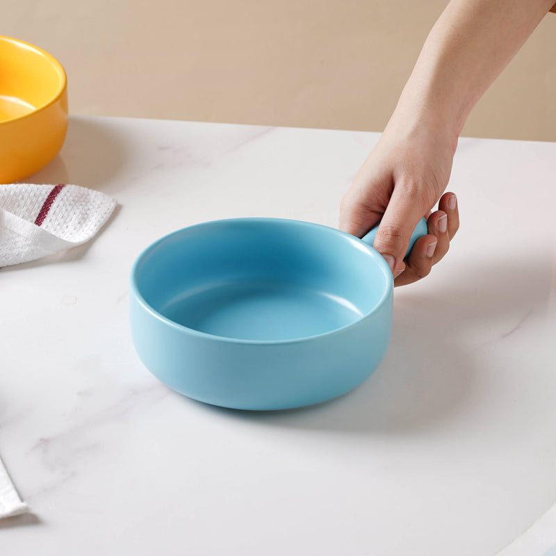 Blue Moon Baking Pan With Handle - Kitchen utensil, salad bowls, noodle bowl | Bowls for dining table & home decor