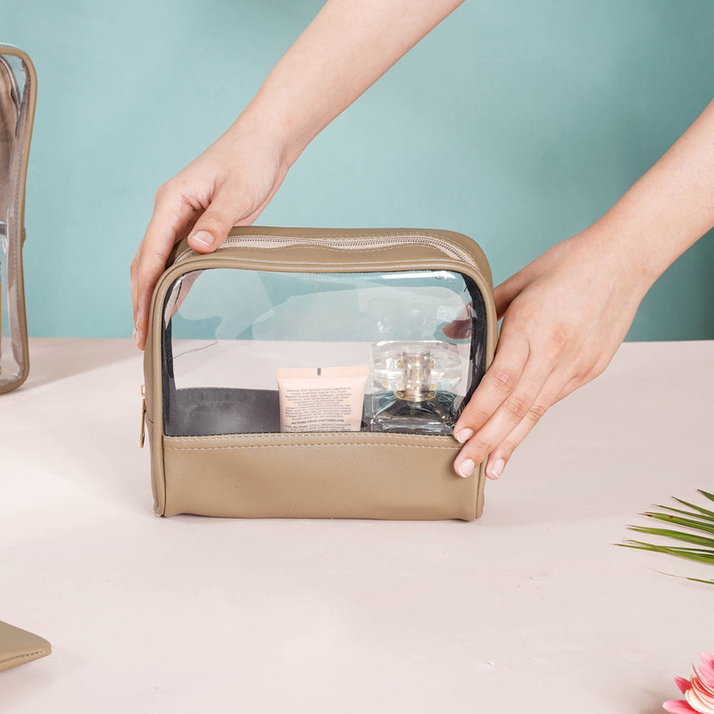 Beige Travel Kit Set of 4