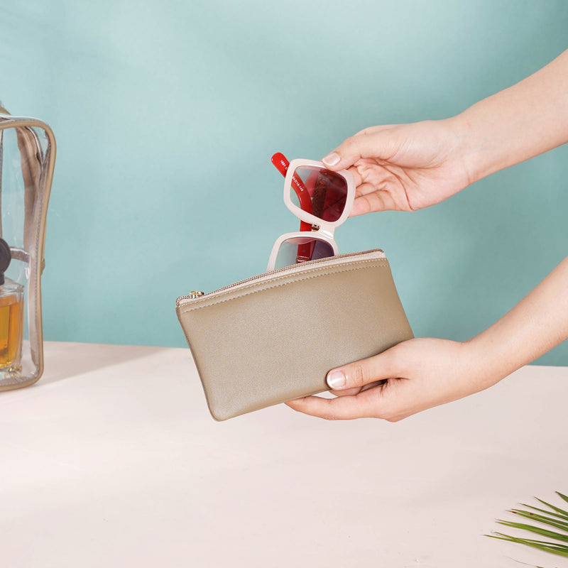 Beige Travel Kit Set of 4