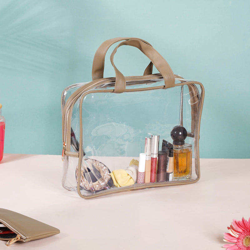 Beige Travel Kit Set of 4