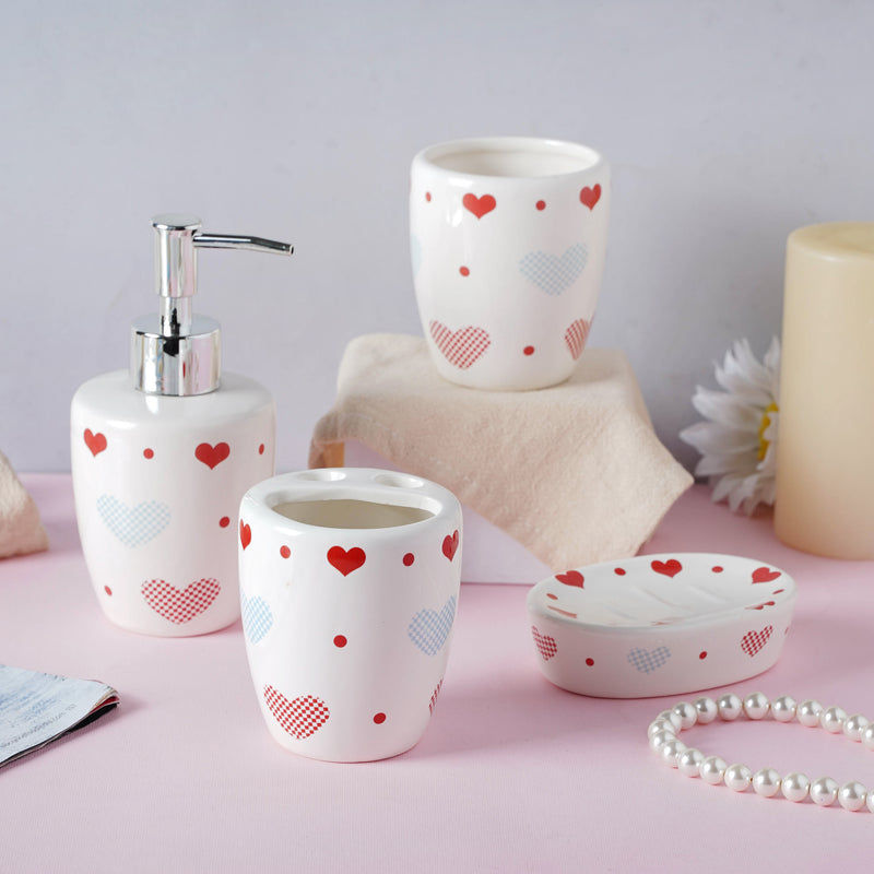 Little Hearts Ceramic Bath Set