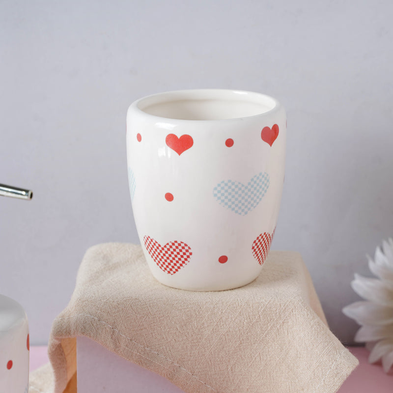 Little Hearts Ceramic Bath Set