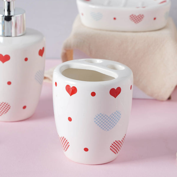 Little Hearts Ceramic Bath Set
