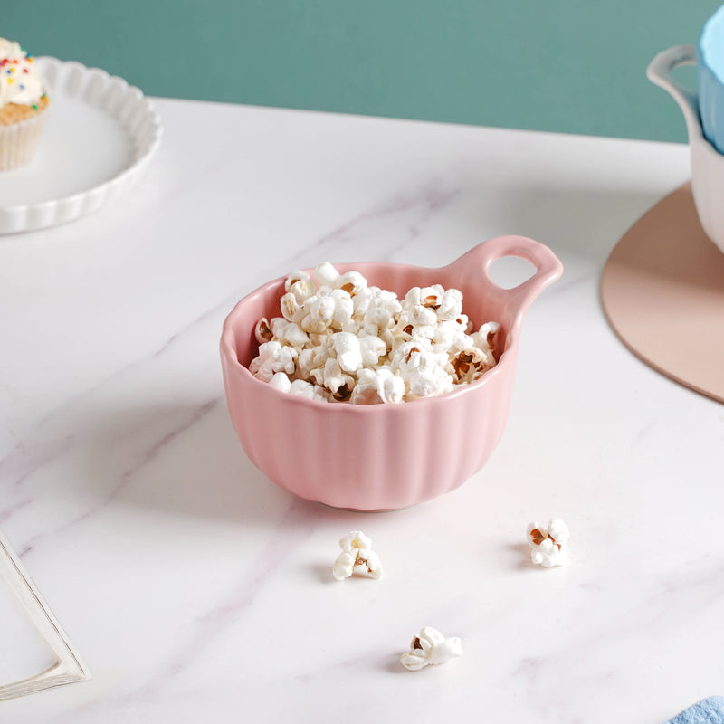 Pink Sherbet Scallop Bowl 250 ml - Bowl,ceramic bowl, snack bowls, curry bowl, popcorn bowls | Bowls for dining table & home decor