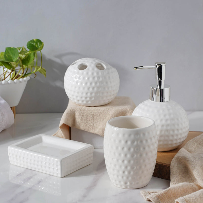 Cloudy White Fantasia Bath Set