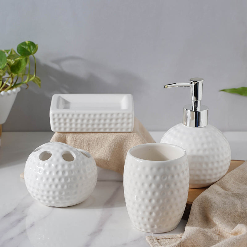 Cloudy White Fantasia Bath Set