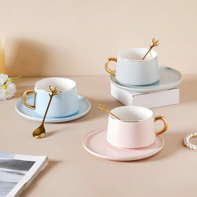 Classic Cup And Saucer Set- Tea cup, coffee cup, cup for tea | Cups and Mugs for Office Table & Home Decoration