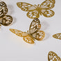 Yellow Gold Butterfly 3D Wall Stickers Set Of 12 - Wall stickers for wall decoration & wall design | Room decor items