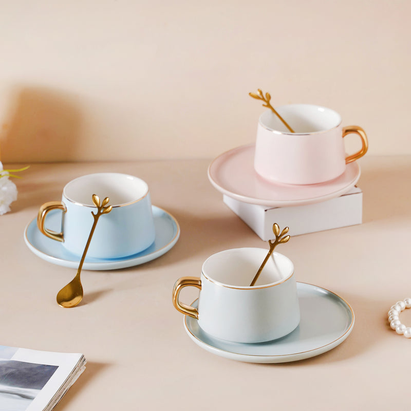 Classic Cup And Saucer Set- Tea cup, coffee cup, cup for tea | Cups and Mugs for Office Table & Home Decoration