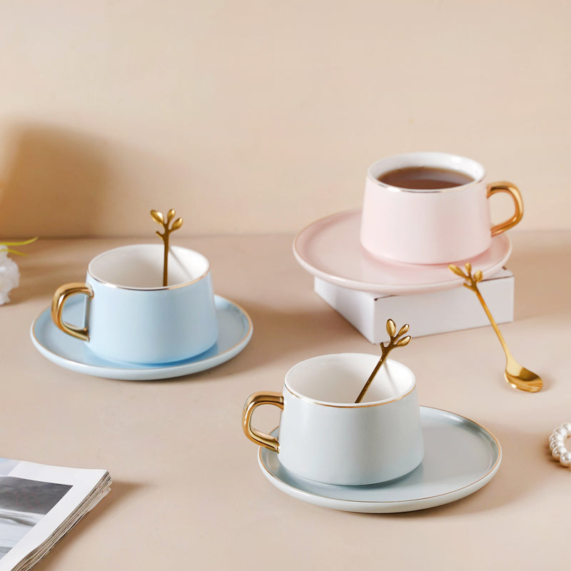 Classic Cup And Saucer Set- Tea cup, coffee cup, cup for tea | Cups and Mugs for Office Table & Home Decoration