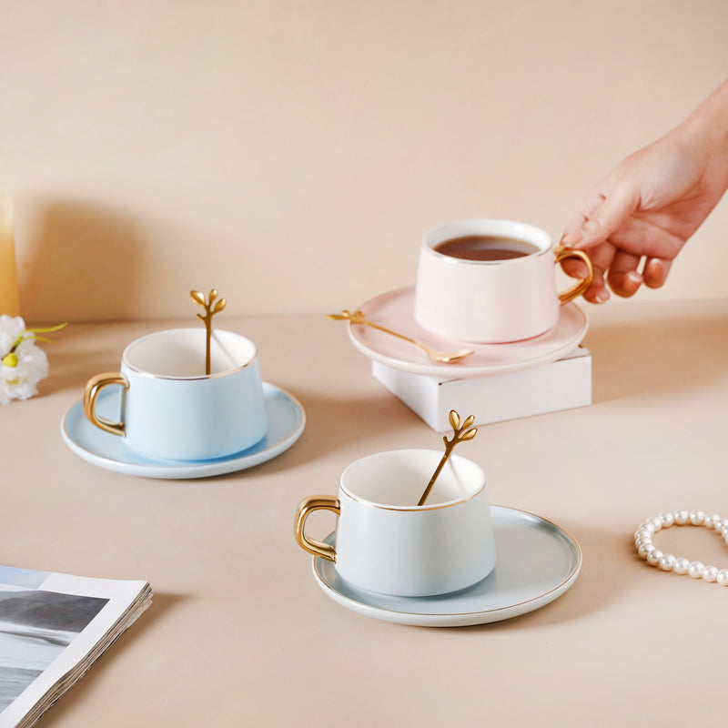 Classic Cup And Saucer Set- Tea cup, coffee cup, cup for tea | Cups and Mugs for Office Table & Home Decoration