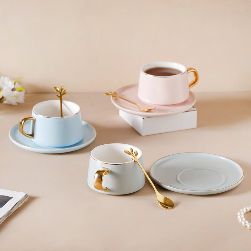 Classic Cup And Saucer Set- Tea cup, coffee cup, cup for tea | Cups and Mugs for Office Table & Home Decoration