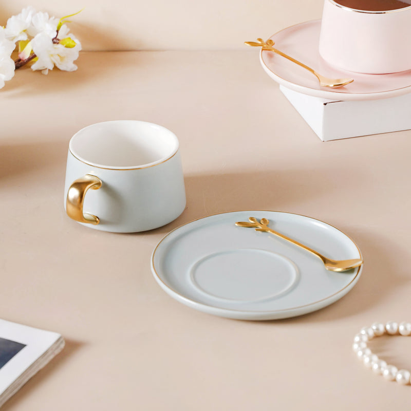 Classic Cup And Saucer Set- Tea cup, coffee cup, cup for tea | Cups and Mugs for Office Table & Home Decoration