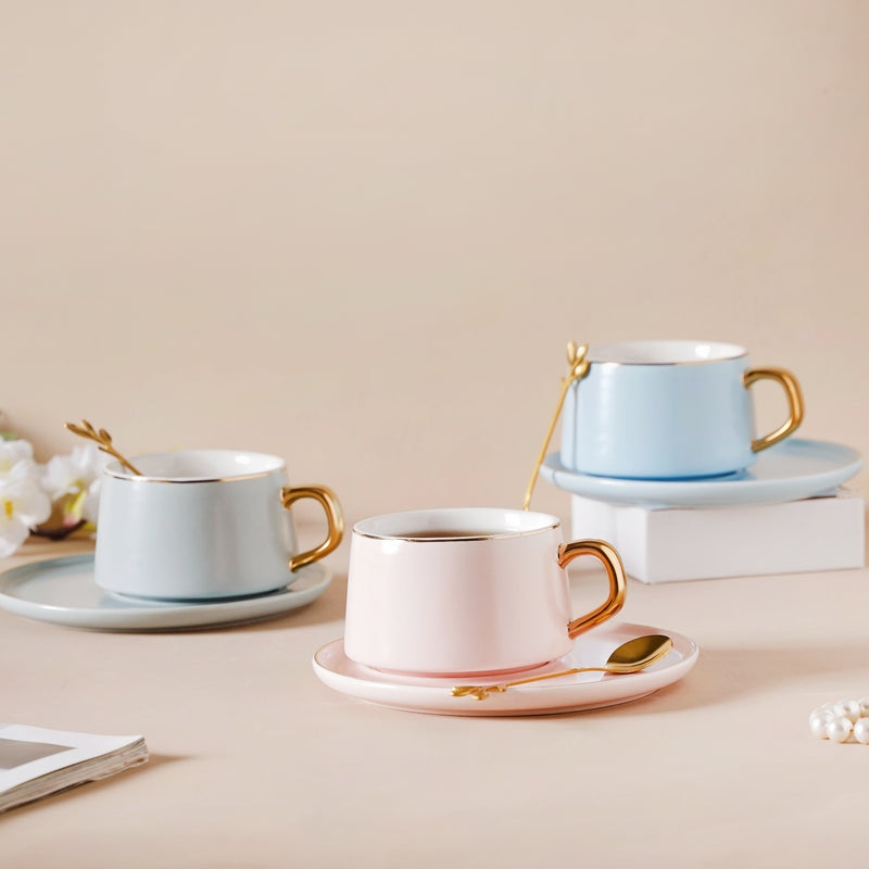 Classic Cup And Saucer Set- Tea cup, coffee cup, cup for tea | Cups and Mugs for Office Table & Home Decoration