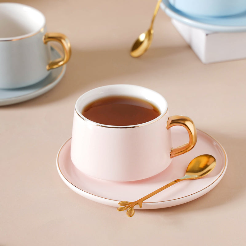 Classic Cup And Saucer Set- Tea cup, coffee cup, cup for tea | Cups and Mugs for Office Table & Home Decoration
