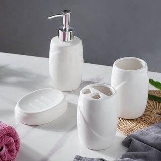 White Ceramic Bath Accessories
