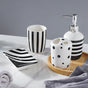 Zebra Stripes Ceramic Bath Set