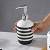 Zebra Stripes Ceramic Bath Set