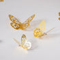 Yellow Gold Butterfly 3D Wall Stickers Set Of 12 - Wall stickers for wall decoration & wall design | Room decor items