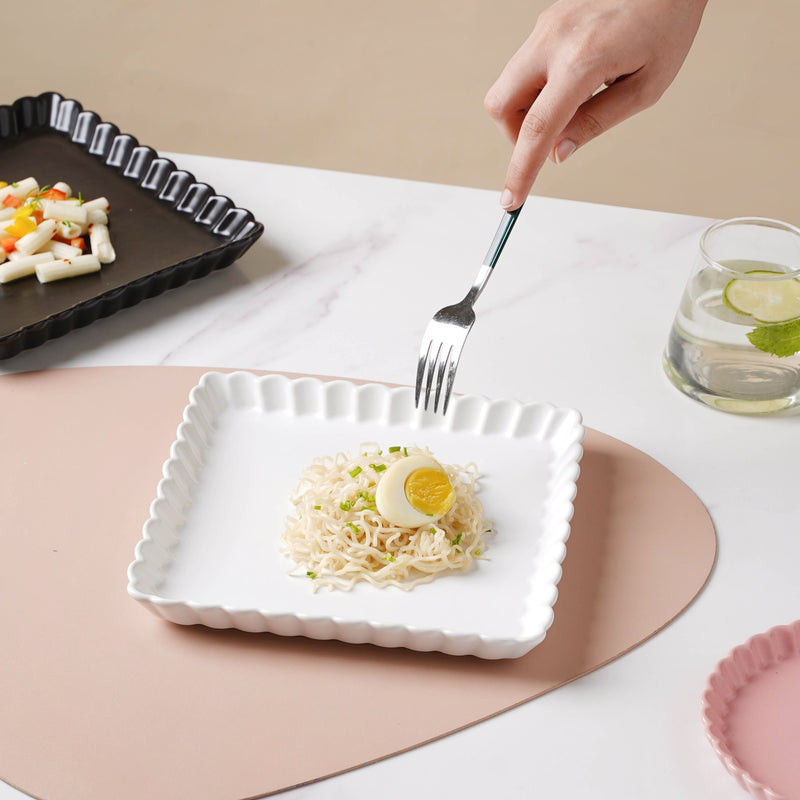 Snow White Square Baking Tray 8 Inch - Baking Tray