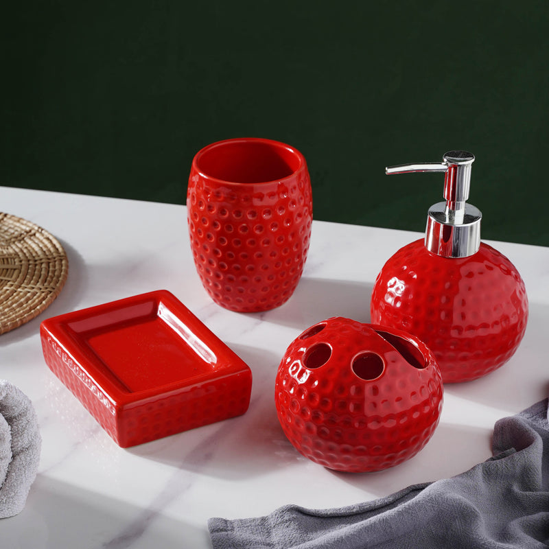 Red Fantasia Bath Set