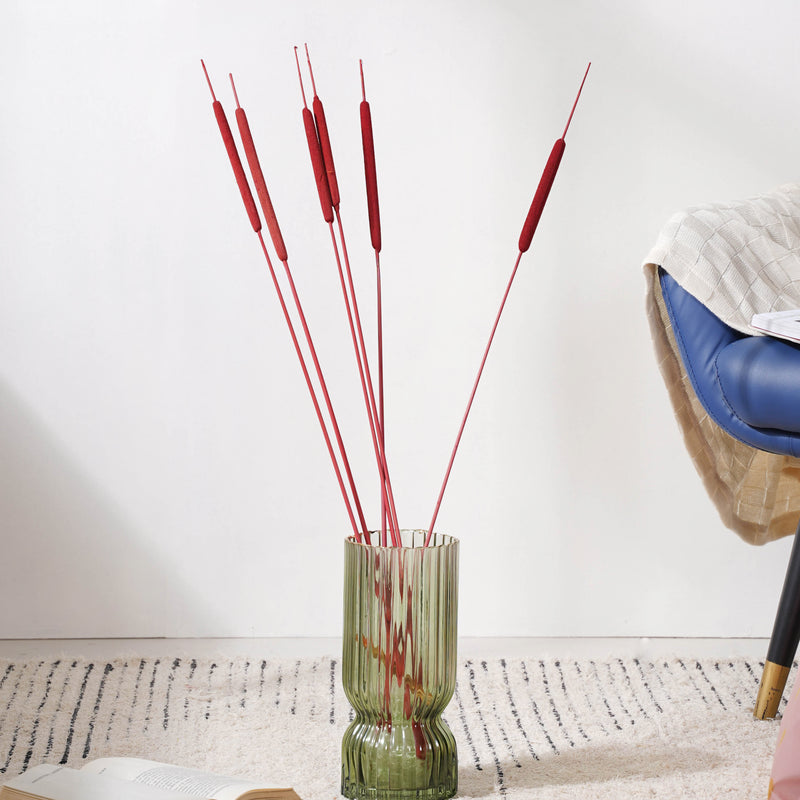 Cattail Stem Red - Dried flower decorative sticks | Ecofriendly and natural home decor items