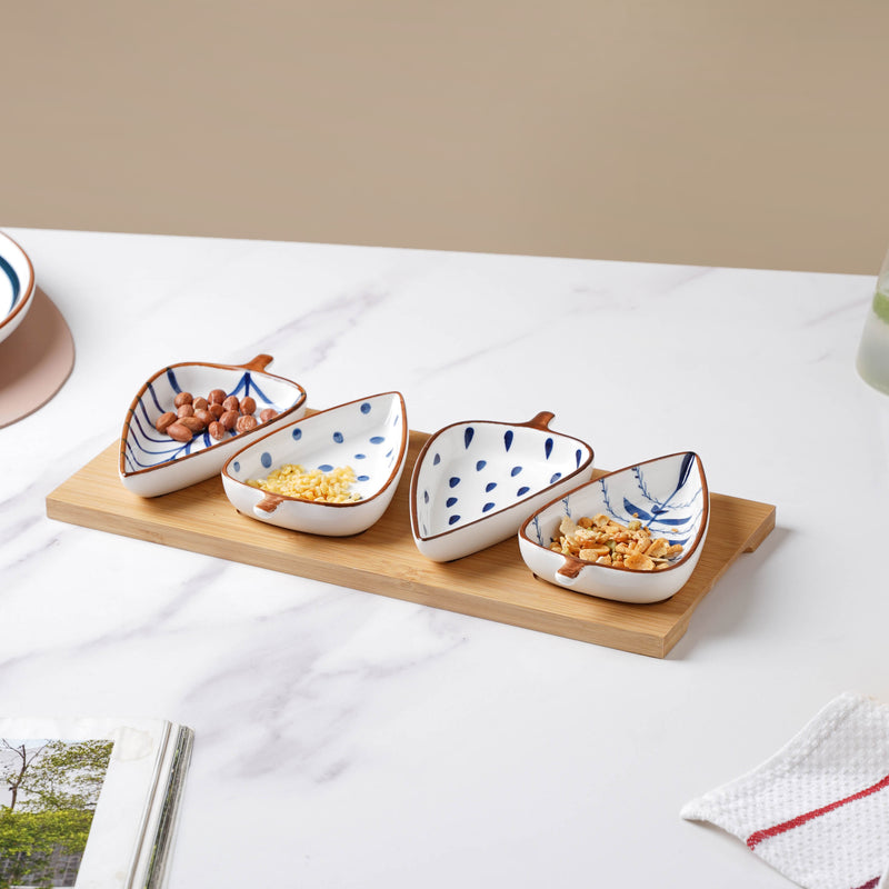 Leaf Platter - Ceramic platter, serving platter, fruit platter | Plates for dining table & home decor