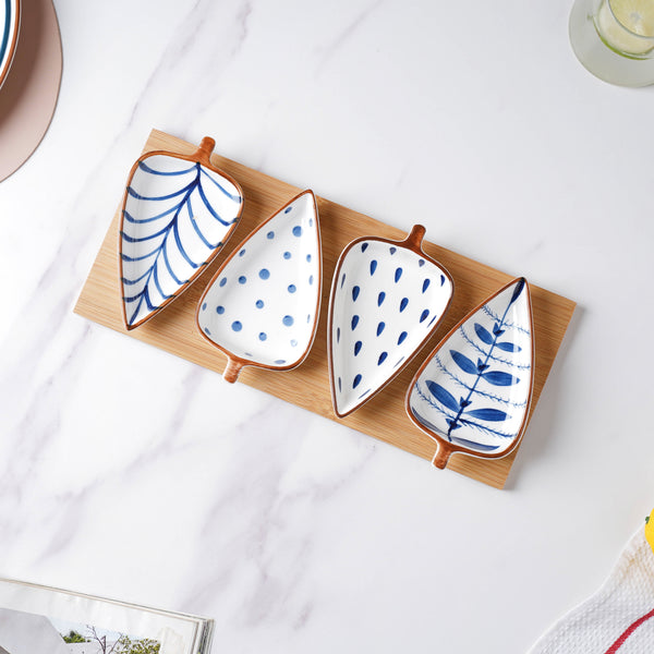 Leaf Platter - Ceramic platter, serving platter, fruit platter | Plates for dining table & home decor