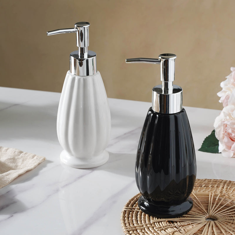Glazed Ceramic Soap Dispenser