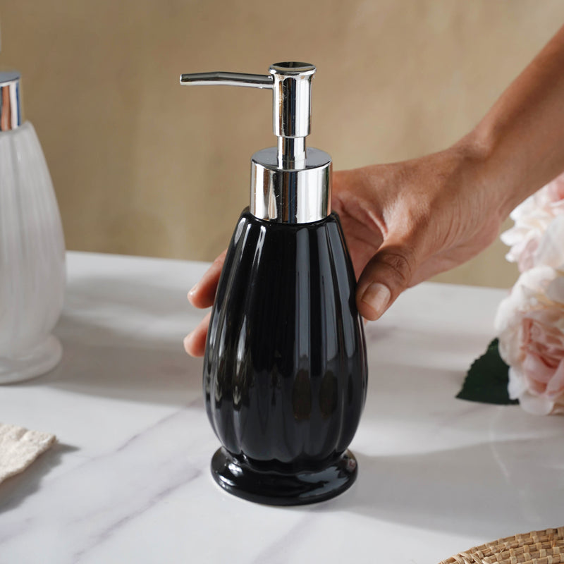 Glazed Ceramic Soap Dispenser
