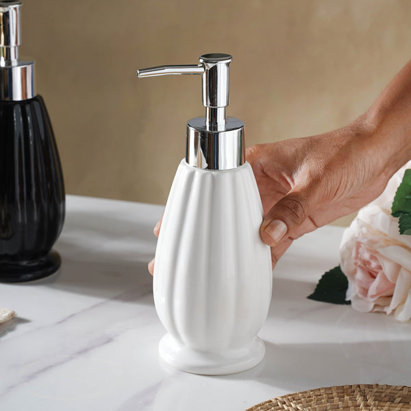 Glazed Ceramic Soap Dispenser