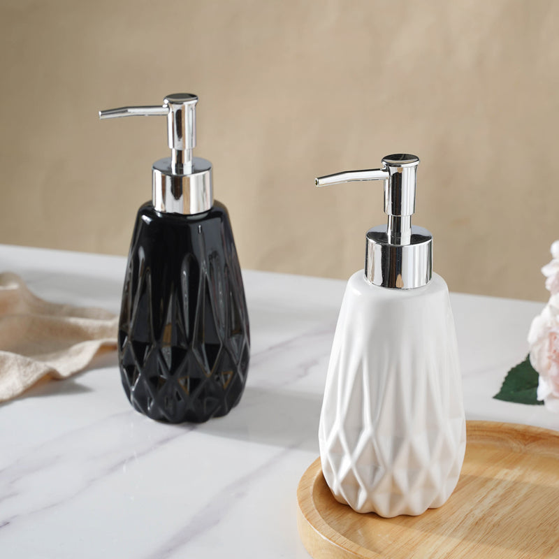 Ceramic Hand Soap Dispenser Bottle With a Pump