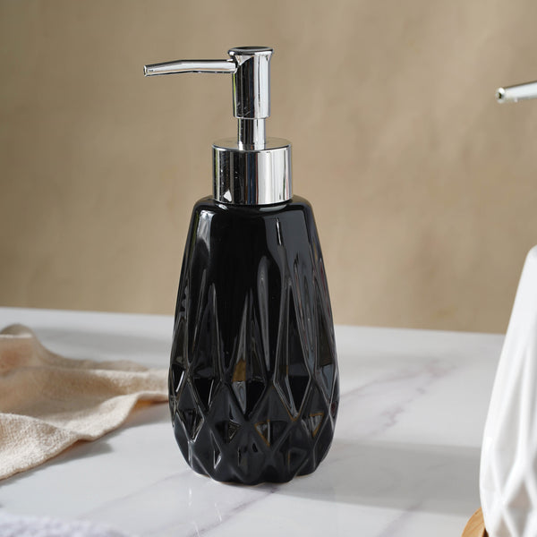 Ceramic Hand Soap Dispenser Bottle With a Pump