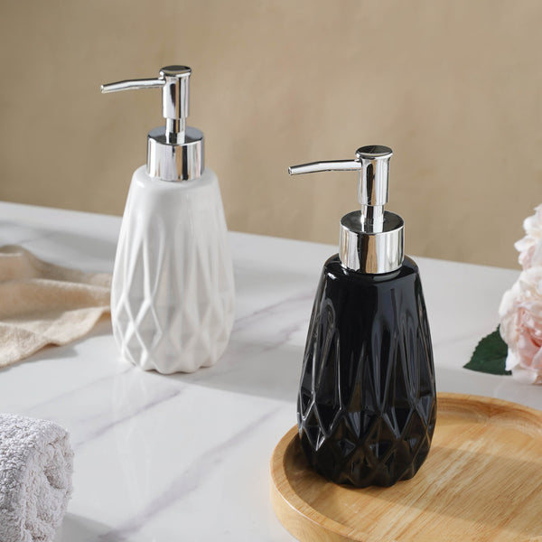 Ceramic Hand Soap Dispenser Bottle With a Pump