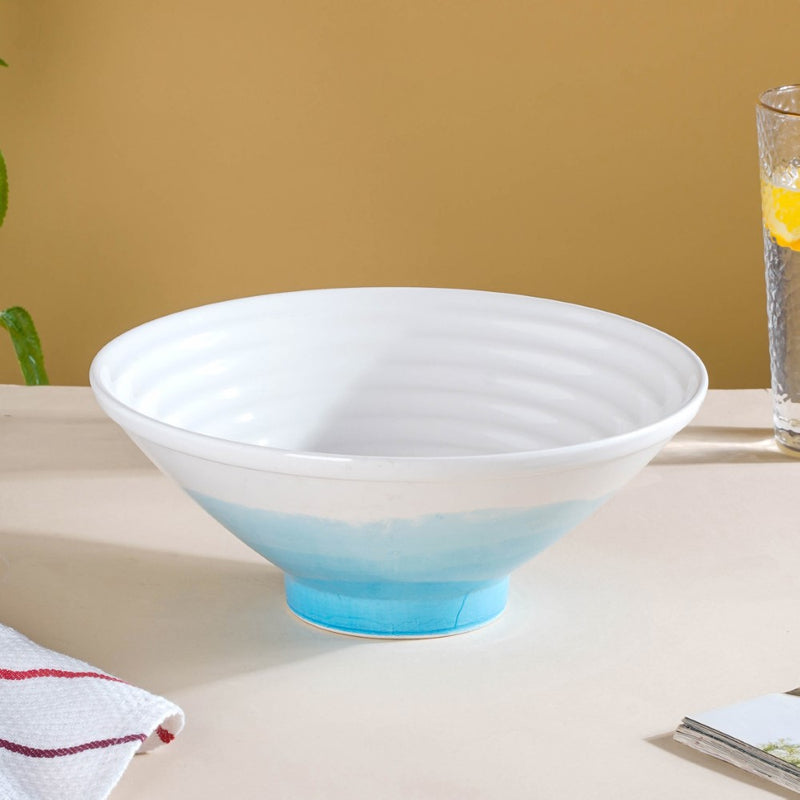 Ombre Blue Ramen Bowl 1.5 L - Soup bowl, ceramic bowl, ramen bowl, serving bowls, salad bowls, noodle bowl | Bowls for dining table & home decor
