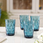 Diamond Design Glass Set of 4