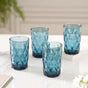 Diamond Design Glass Set of 4