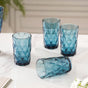 Diamond Design Glass Set of 4