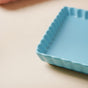 Blue Muffin Square Snack Dish 6 Inch - Baking Tray