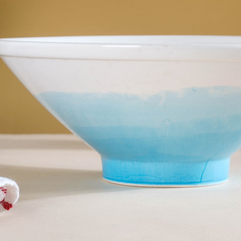Ombre Blue Ramen Bowl 1.5 L - Soup bowl, ceramic bowl, ramen bowl, serving bowls, salad bowls, noodle bowl | Bowls for dining table & home decor