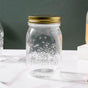 Storage Glass Jar With Gold Lid Set Of 6 450ml - Jar