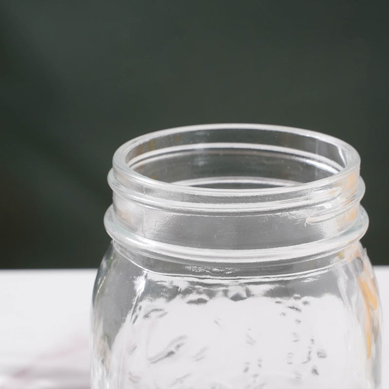 Storage Glass Jar With Gold Lid Set Of 6 450ml - Jar