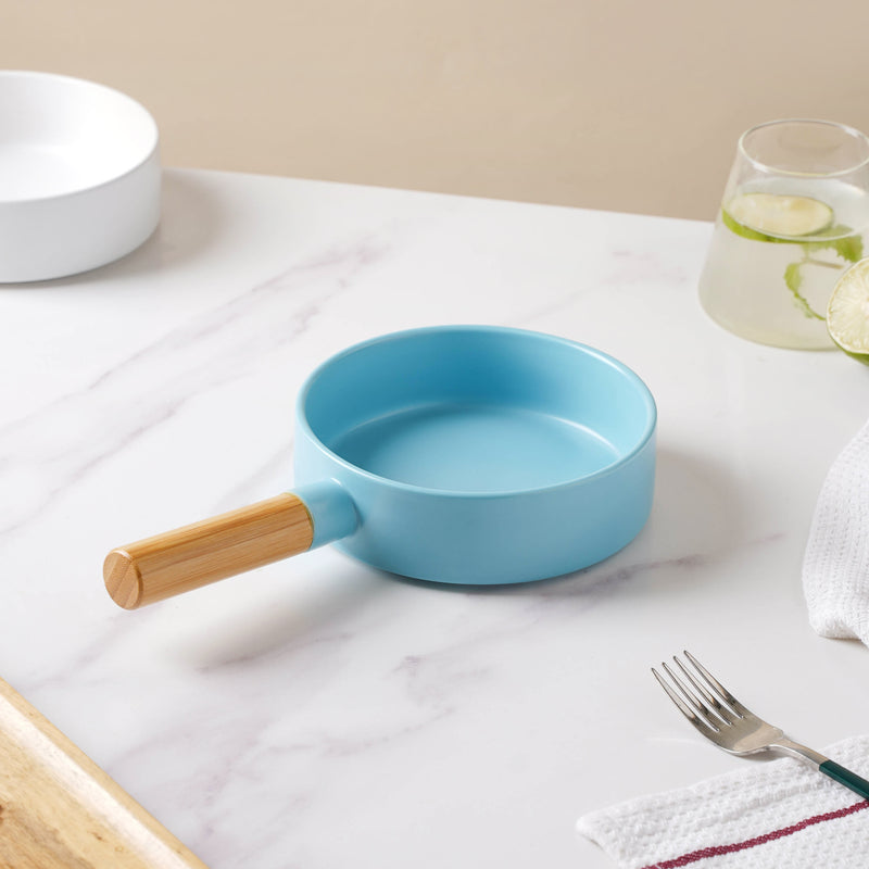 Blue Muffin Baking Pan With Handle - Serving bowls, noodle bowl, snack bowls, curry bowl | Bowls for dining & home decor