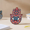 Red Healing Hamsa Hand Decor With Stand - Showpiece | Home decor item | Room decoration item