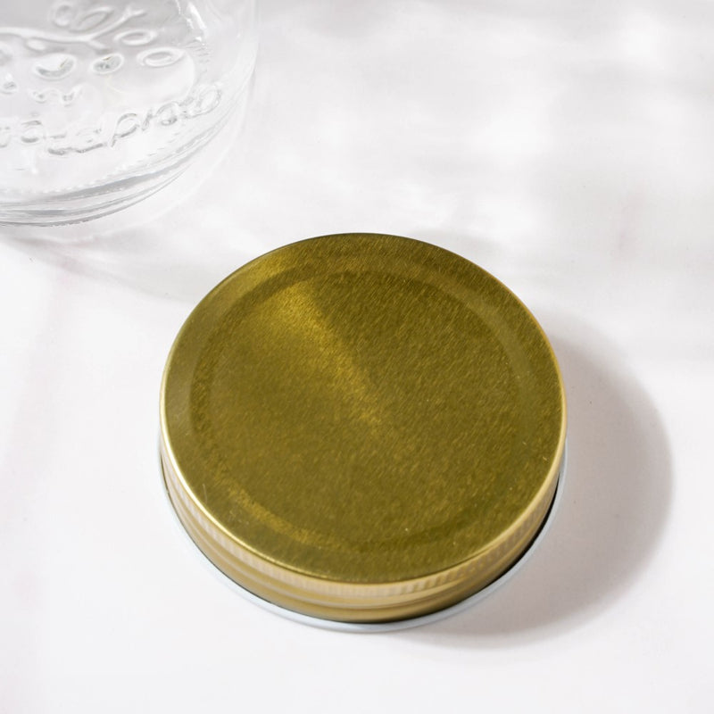 Storage Glass Jar With Gold Lid Set Of 6 450ml - Jar